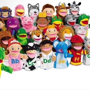 Vibrant Animal and Character Hand Puppets Collection